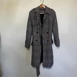 Missguided Plaid Coat